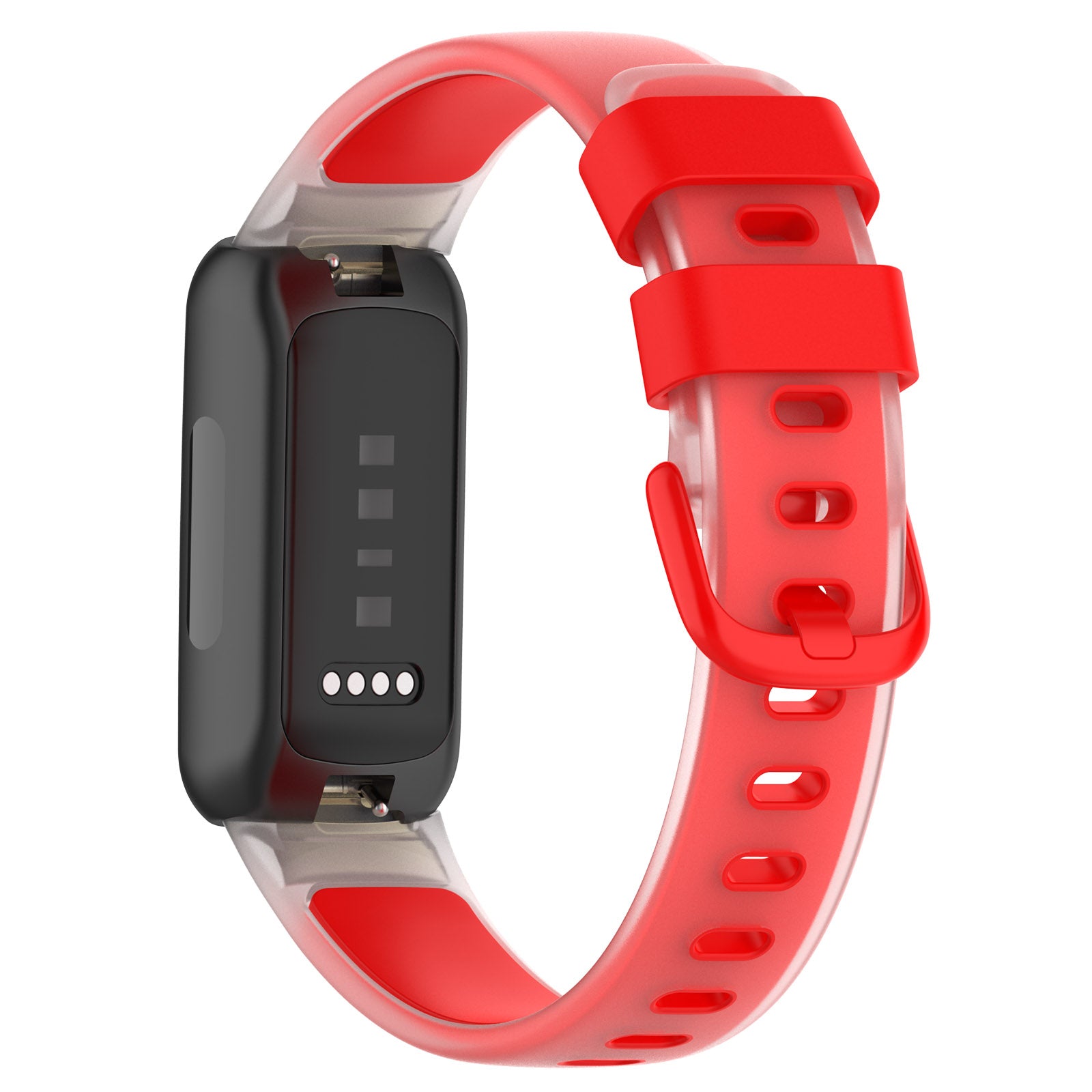 For Fitbit Inspire 3 Silicone Watch Band Dual Color Transparent Wrist Strap For Fitbit Inspire 3 Silicone Watch Band Dual Color Transparent Wrist Strap